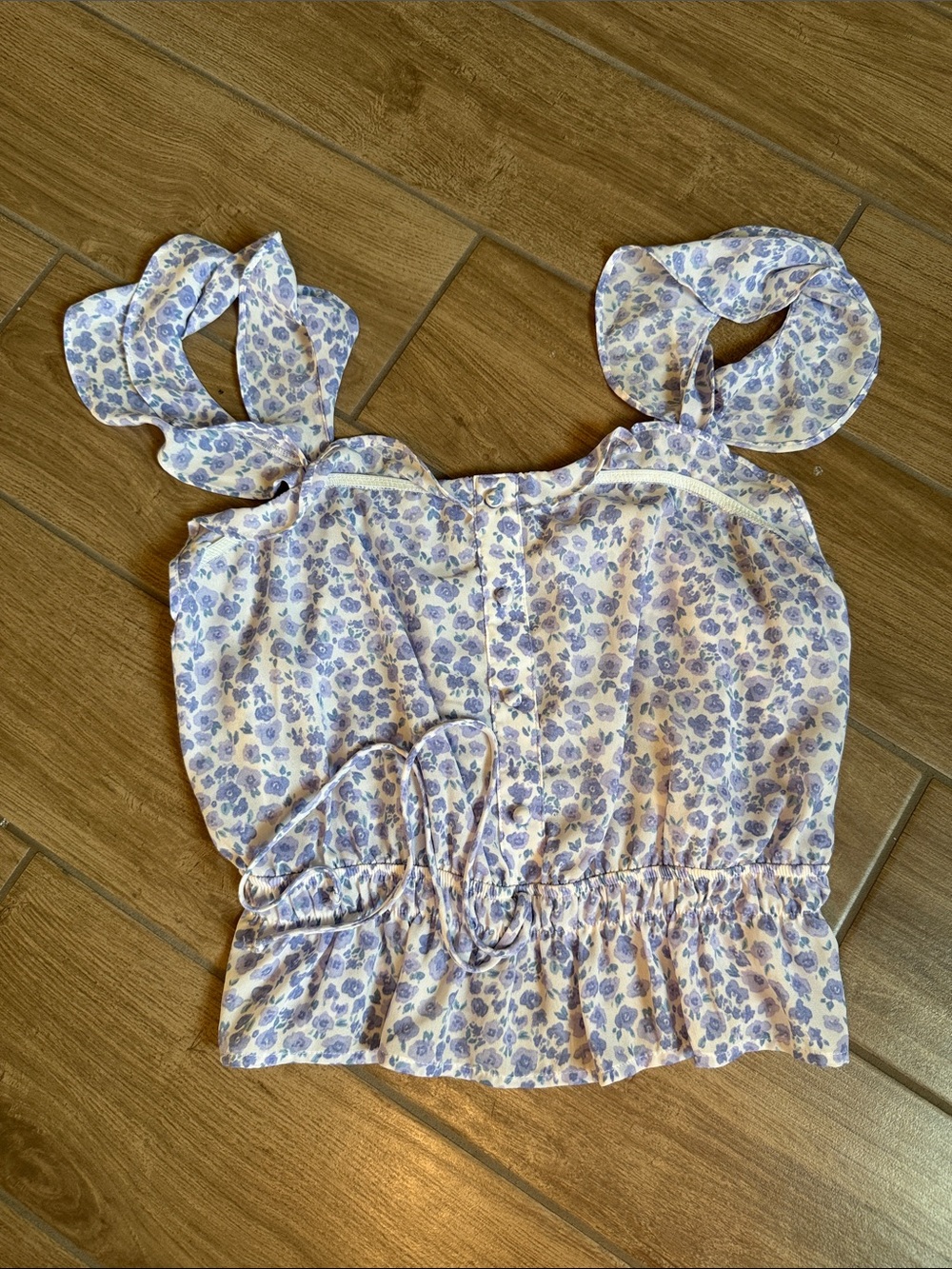 Sienna Sky Lavender Floral Tie-Shoulder tank